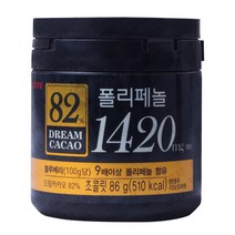 롯데제과 드림카카오 82% 폴리페놀 초콜릿, 86g, 12개입