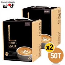 프렌치카페 루카스나인 라떼 커피믹스, 14.9g, 100개