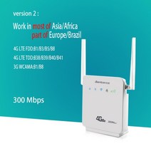 데이터쉐어링 LTE 라우터 무선 와이파이 유심 휴대용, 미국 플러그, 아시아 버전