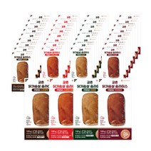 [교촌] 프레시업 슬라이스 닭가슴살 4종 혼합 35+2팩 100g, 바베큐37팩