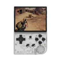 비디오게임기ANBERNIC RG35XX 64G + 128G 미니 게임 콘솔 핸드헬드 비디오 플레이어 3.5 인치 IPS 스크린, 01 64G, 02 White