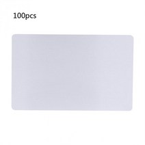 100X 명함 알루미늄 공백 이름 카드 인쇄 가능한 클라이언트를위한 0.18mm 두께, 은