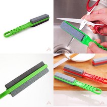 캠핑 휴대용 양면 칼갈이 칼연마석