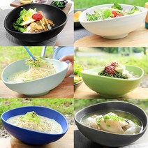 삼계탕 그릇 예쁜 가정용 업소용 비빔밥 국수 우동 라면 그릇 냉면기 특대, 코발트블루