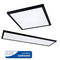 LED 국산 엣지 평판등 면조명 플리커프리 슬림 등기구, 블랙, 50W (540X540), 전구색 3000K 노란빛