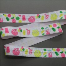산악회리본 DHK quot 야드 아즈텍 리프 해골 바다 음료 프린트 폴드 탄성 스트레치 리본 헤어 보우 헤드웨어 머리띠 OEM C, [06], 1개