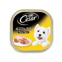 사료 캔 쇠고기와 치즈 100g 비글 진돗개 퍼그 그레이하운드 스피츠 보더콜리 체키니즈 시츄 파피용 미니핀