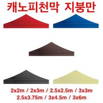 럭시홈 캐노피 천막 지붕만 - 3중 방수 코팅, 3x6m, 크림