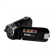 빈티지캠코더 레트로 옛날감성 16MP 디지털 캠코더 720P 풀 HD DV 비디오 카메라 270 도 회전 스크린 16X, 01 Black_03 UK Plug