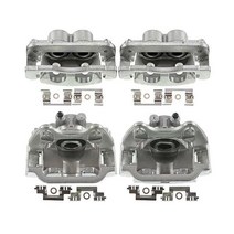 HH 빌딩 4pcs 디스크 브레이크 캘리퍼 세트 키트 전방 좌측 운전석 우측 조수석 측 실버 페놀릭 USBCB8503031LR T-USBCB91918LR-GX T-USBCB9191