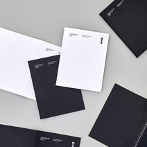 B+W 스티치 노트 화이트, 1개