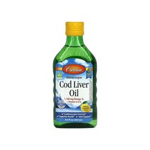 칼슨 랩스 노르웨이 대구간유 오메가3 비타민A 비타민D 비타민E 레몬맛 250 ml