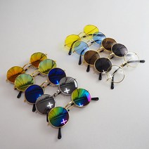 유앤펫 중형견 대형견 선글라스 악세사리(안경 + 안경줄 + 포켓 SET), 미러실버