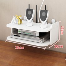 무선 WIFI TV셋톱박스 선반 무타공 보관함코끼리 슬드거치대 양식 장식 가림막 상자, 30CM 무를 보내다 쐐기 _헴라인