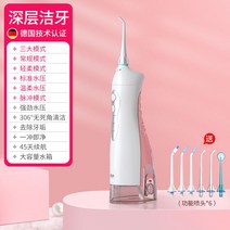 워터픽 물치실 구강세정기 치간 세정기 세척기 충전식 구강관리 전동치실, 화이트(노즐6개증정품)