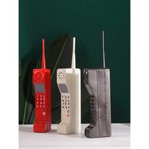 7080 복고 유선전화기 초창기 휴대전화 인테리어 소품, 핑크크