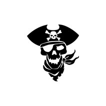 자동차포인트 00072해적해골 튜닝스티커(S), 홀로그램, 1개