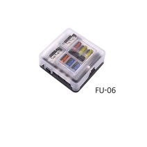 휴즈박스 6구 12구 LED등 접지 휴즈홀더 휴즈날개, 휴즈박스(FU-06), 1개