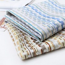 짱패브릭 (2마) 도트스트라이프다후다안감지원단 패브릭#, 옐로우브라운