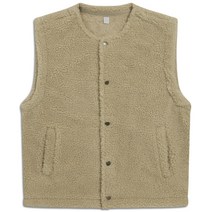 [당일출고] 플리스 오버핏 양털 덤블 조끼 (RT883)