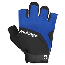 하빈져 훈련 그립 홈트 헬스 역도 운동 장갑 2.0 소형, Unisex Blue, X-Large