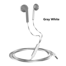 [XIG] 2021 새로운 3.5Mm 유선 헤드폰 이어폰 스테레오 이어폰 음악 스포츠 게임 헤드셋 Xiaomi 아이폰, 그레이 화이트, 하나