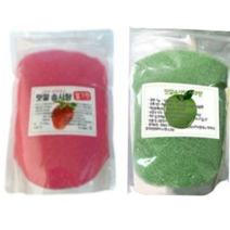가정용 솜사탕기계 전용 맛깔 설탕 30인분 딸기향 300g + 사과향 300g 세트, 5세트