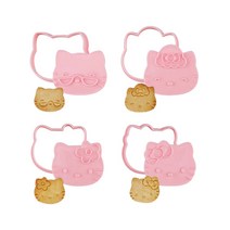 쉐프메이드 제과골목 헬로키티 쿠키커터 4종, 1세트