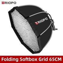 Tripo 55cm 65cm 90cm 120cm 스피드 라이트 휴대용 옥타곤 우산 소프트 박스 + 허니 콤 그리드 야외 플래시, 05 65cm softbox Grid_01 CHINA