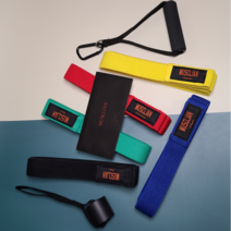 MUSCLIAN 풀업 근력 운동 밴드 세트, 도어앵커+손잡이1쌍