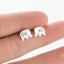 계묘년 J믹스 사랑스러운 할로우 토끼 스터드 귀걸이 펑크 패션 버니 925 스털링 실버 여자 생일 선물 비쥬
