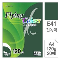 삼원)플라잉칼라(E41.진녹색 A4 120g 20매) 초청장종이 고급면지