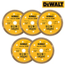 디월트 DeWALT 다이아몬드날 4inch 5개묶음 타일커팅날 그라인더 타일날, 5개입