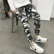 용된다 남자 겨울 본딩 기모 밀리터리 밴딩 카고 조거팬츠