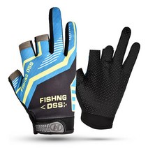 빌드온 낚시 피싱글러브 블루