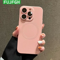 맥세이프케이스 아이폰 호환14 럭셔리 액체 맥세이프 자기 무선 충전 케이스 호환 14 11 12 13 프로 맥스 플러스 무광택 실리콘 유리 렌즈 소프트 커버