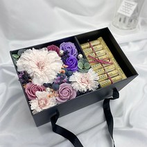 둥둥플라워 비누꽃 용돈박스 플라워박스 반전박스 용돈봉투 생일꽃선물 결혼기념일선물 부모님선물 명절선물 현금선물 장미 카네이션, 퍼플믹스