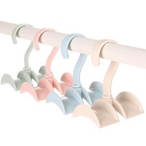 파스텔톤 다용도 이중 가방걸이, 핑크, 10개입