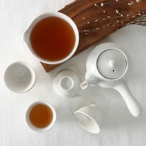 백자 5인 다기세트 7p 다기세트 찻잔세트 전통다도세트 백자다도, 단품