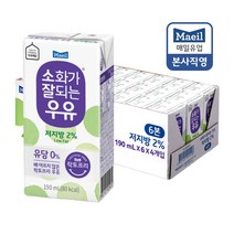 매일유업 소화가 잘되는 우유 저지방, 190ml, 24개