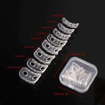 측량장비 8 가지 사이즈 실리콘 보이지 않는 클리어 링 사이즈 조절기 저항기 루스 링 감속기 링 사이저, 01 B-with Box