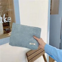 코듀로이 화장품 가방 대용량 세면 용품 주최지퍼 메이크업 지갑 여행 보관 클러치