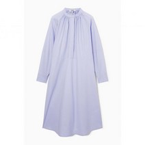 독일 현지 COS 코스 루즈 러플드 미디 셔츠 드레스 - 라이트 바이올렛1122145002