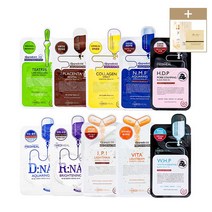 메디힐 마스크팩 10매입 (+1ml 샘플증정) 티트리 NMF RNA DNA 비타 라이트빔 콜라겐 플라센타 IPI WHP HDP, 1개, DNA 프로아틴 10매