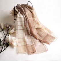 바보사랑 (더로라)울실크스카프 스몰 핀첵크 금사 S22019.더 로라