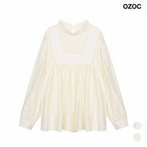 [오조크] 스퀘어 레이스 블라우스