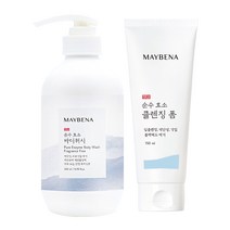 메이베나 순수효소 바디워시 투명 무향 500ml + 순수효소 클렌징폼 150ml