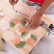 반죽 밀가루 만두피 칼국수 테이블 고정 식 원목 밀대, 나무 롤러 가정