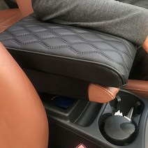 자동차 차량용 이든&저스티스 center console(센터콘솔) wide(와이드) 팔거치대 쿠션, black(블랙), 1개
