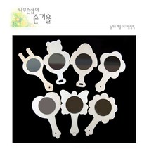 나무손거울/나무손잡이거울/만들기용거울/공예용거울, 나비모양